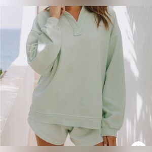 Daily Drills Surf Oversized Collared Crew